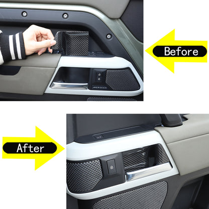 Real Dry Carbon Fiber Full Interior Trim Set For LR Defender 90 110 L663 20-23 202
