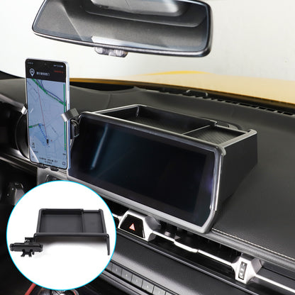 Center Console Screen Rear Phone Mount Storage Box For Toyota Supra A90 2019+ US 1