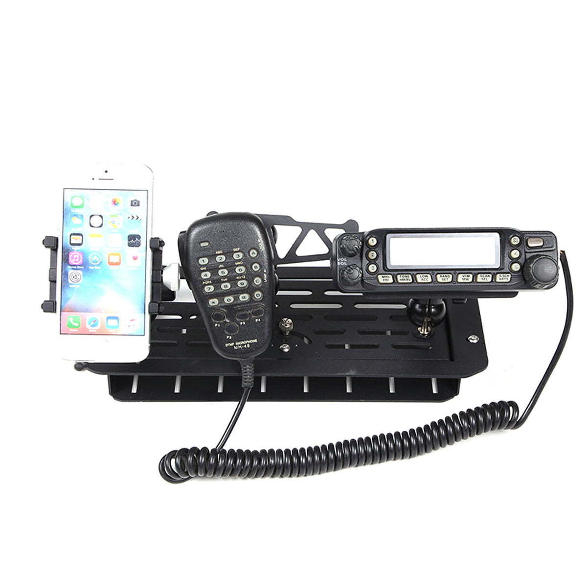 Dashboard mobile phone bracket Holder storage box Tray For Toyota Tundra 2022-26 12