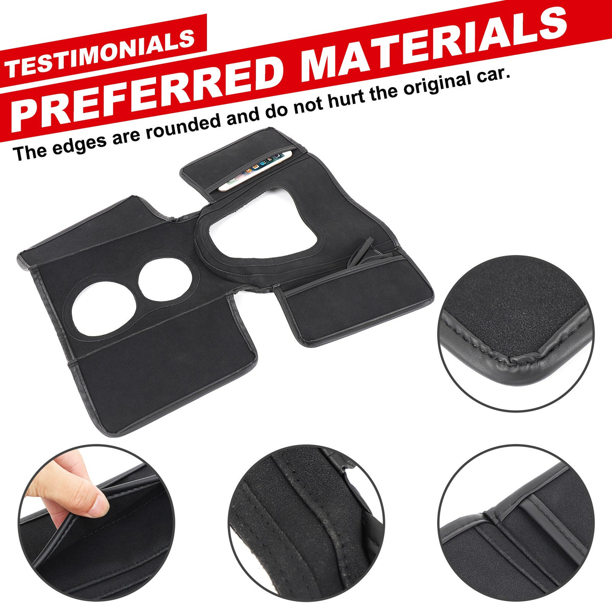 Suede Cloth Center Console Gear Shift Trim Cover For Hummer H3 2005-2009 US 12