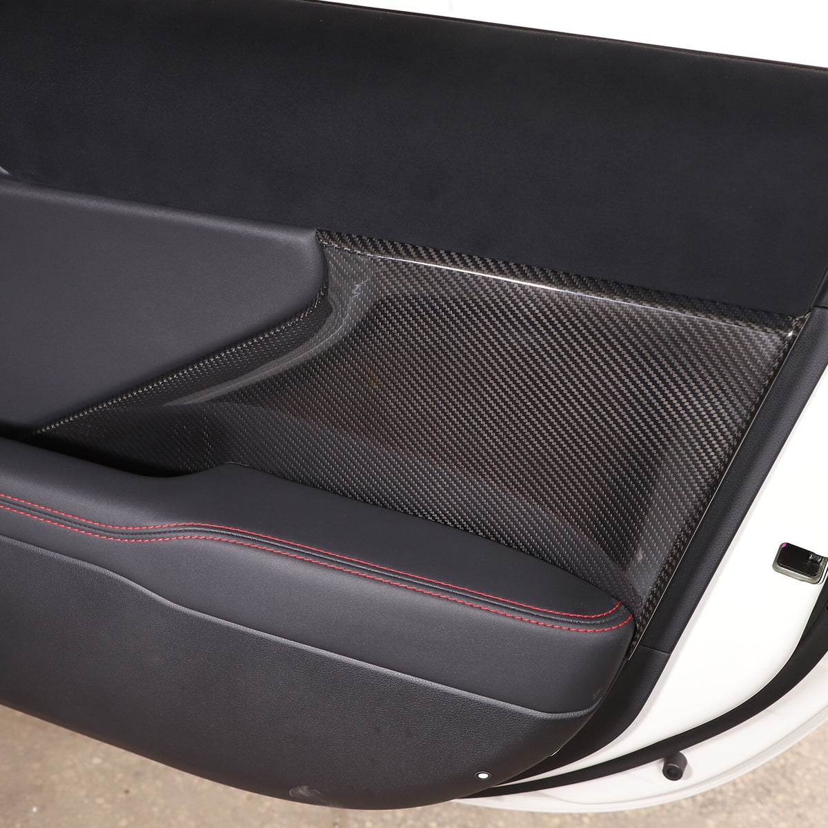 2PCS Real Carbon Fiber Inner Door Panel Cover Trim For Subaru BRZ 2022+ US 9