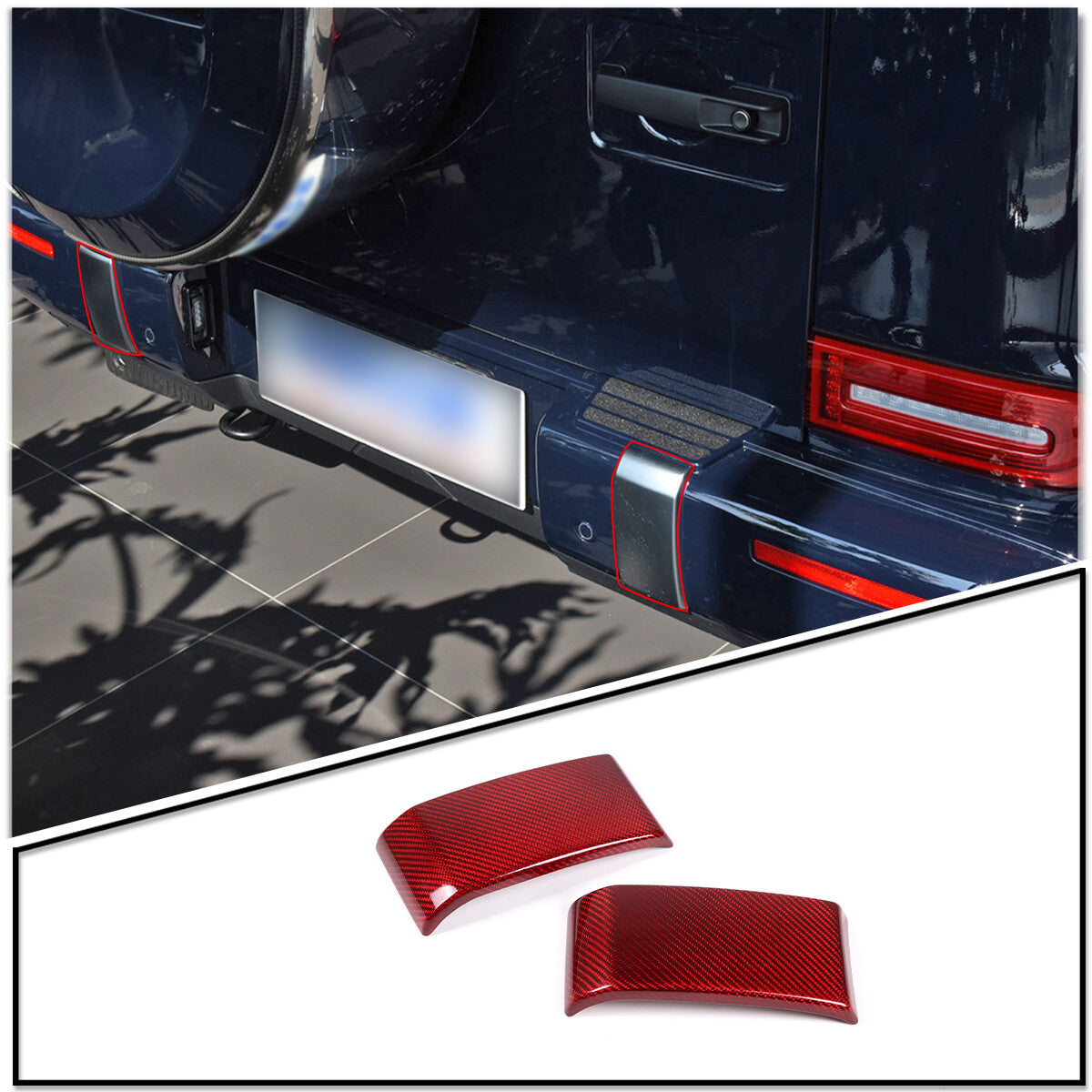 Rear Bumper Pad Cover Left Right Grille Trim For Benz G-Class/G63 2019-20 32