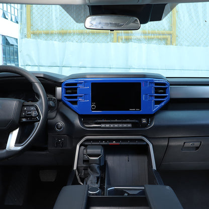 ABS Blue Car Center Panel Trim Interior Accessories For Toyota Tundra 2022-2026 - Variants 6-10 34
