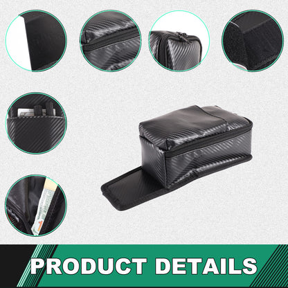 Carbon Fiber Pattern Rear Seat Center Storage Bag For Corvette C8 2020+ 11