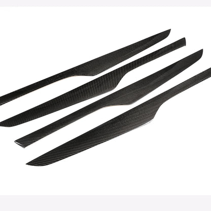 Real Carbon Fiber Interior Door Panel Decor Trim For BMW X5 F15 2014-2018 11