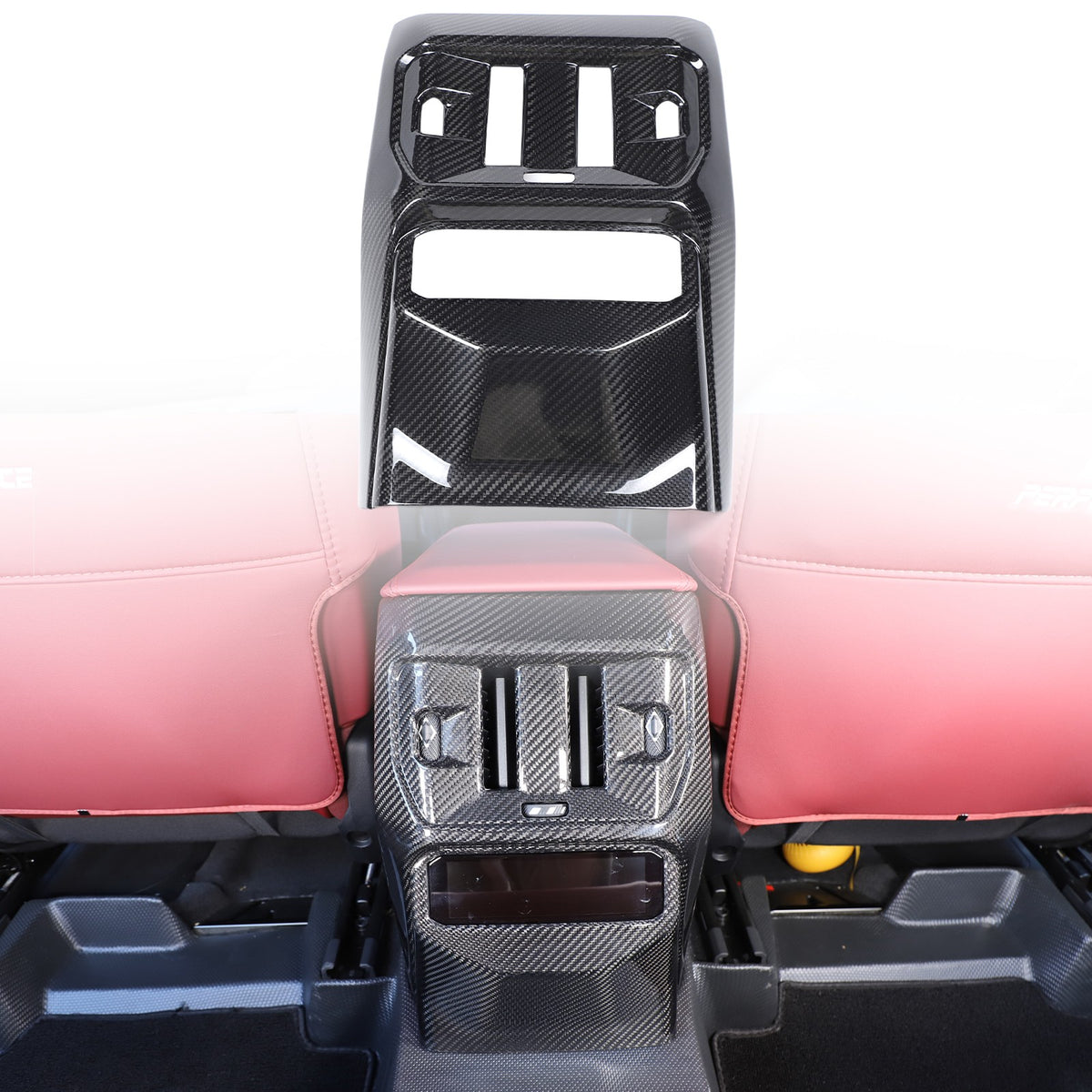 Real Carbon Fiber Rear Air Conditioning Vent Trim Cover For BMW X3 G45 2025+ 17