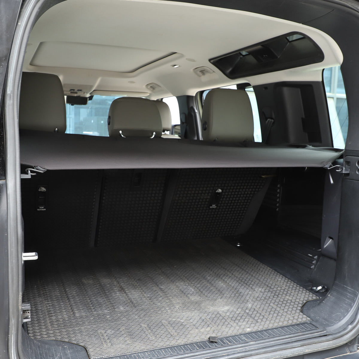 Rear Trunk Cargo Sunshade Mesh Net Insect Soft Top For Defender 110 2020-2024 US 13