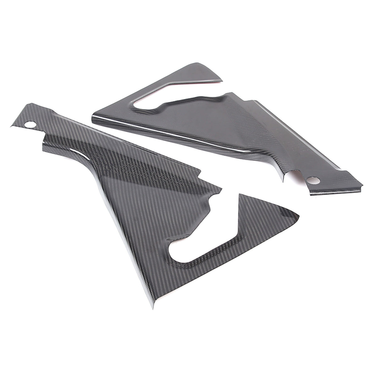 For 20-Up Corvette C8 CARBON FIBER Engine Bay Trim Appearance Corner Vent Cover 13