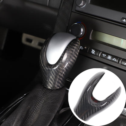 Real Carbon Fiber Console Gear Shift Knob Head Cover Trim For Corvette C6 05-13 2