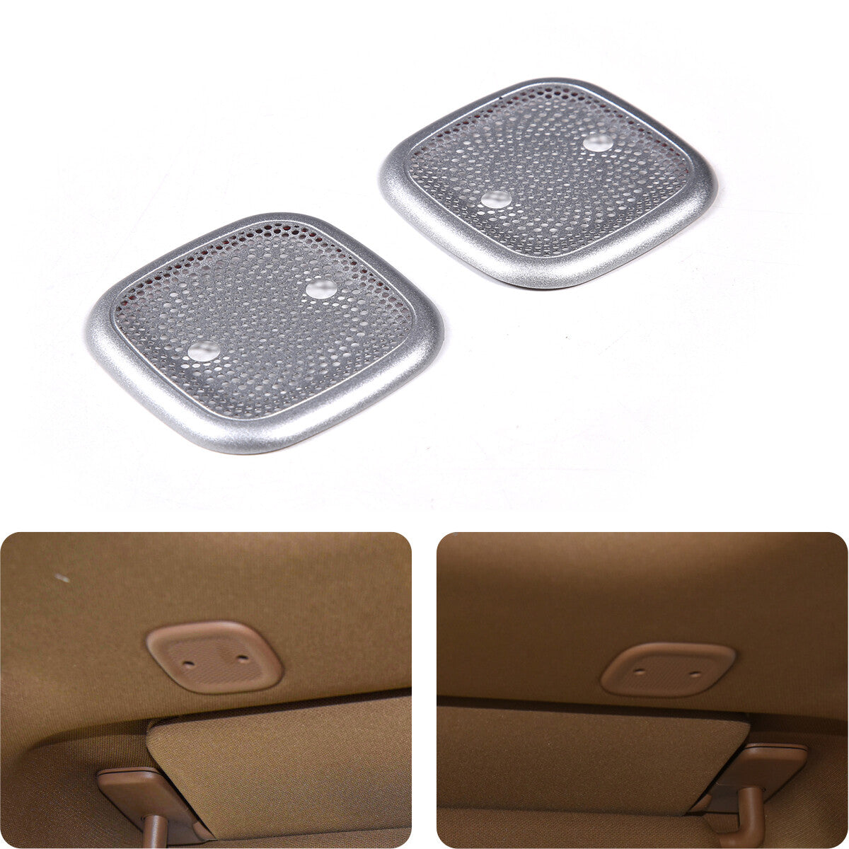 S. Steel Door Speaker A pillar Cover Mesh Trim For LR Range Rover Vogue 2022-23 8