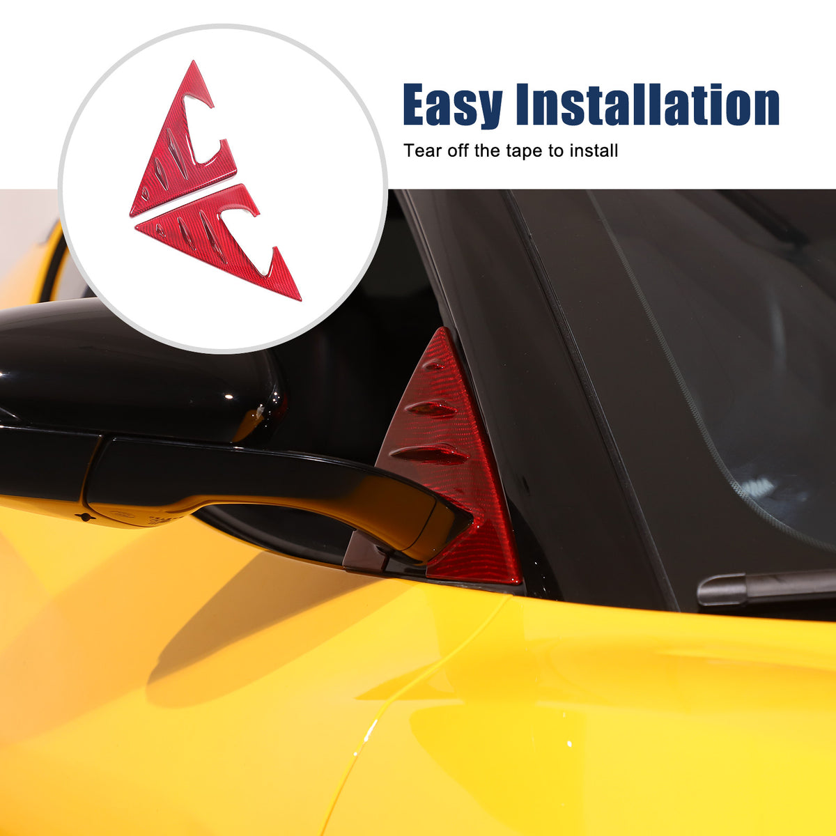 Red Real Carbon Fiber Interior Exterior Conosle Trim Cover For Lotus EMIRA 21-25 171