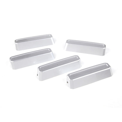 ABS Silver Front Hood Grill Cover Bonnet Trim fits For Ford Maverick 2022-23 8