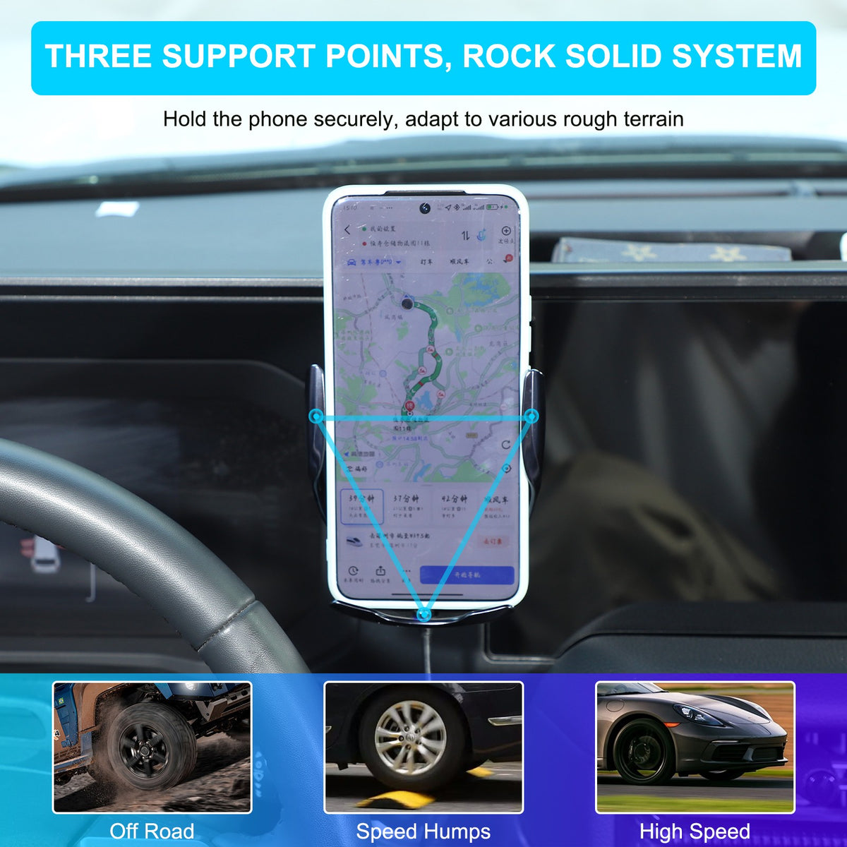 Wireless Charging Phone Holder Storage Box Tray For Toyota Prado LC250 2024+ 21