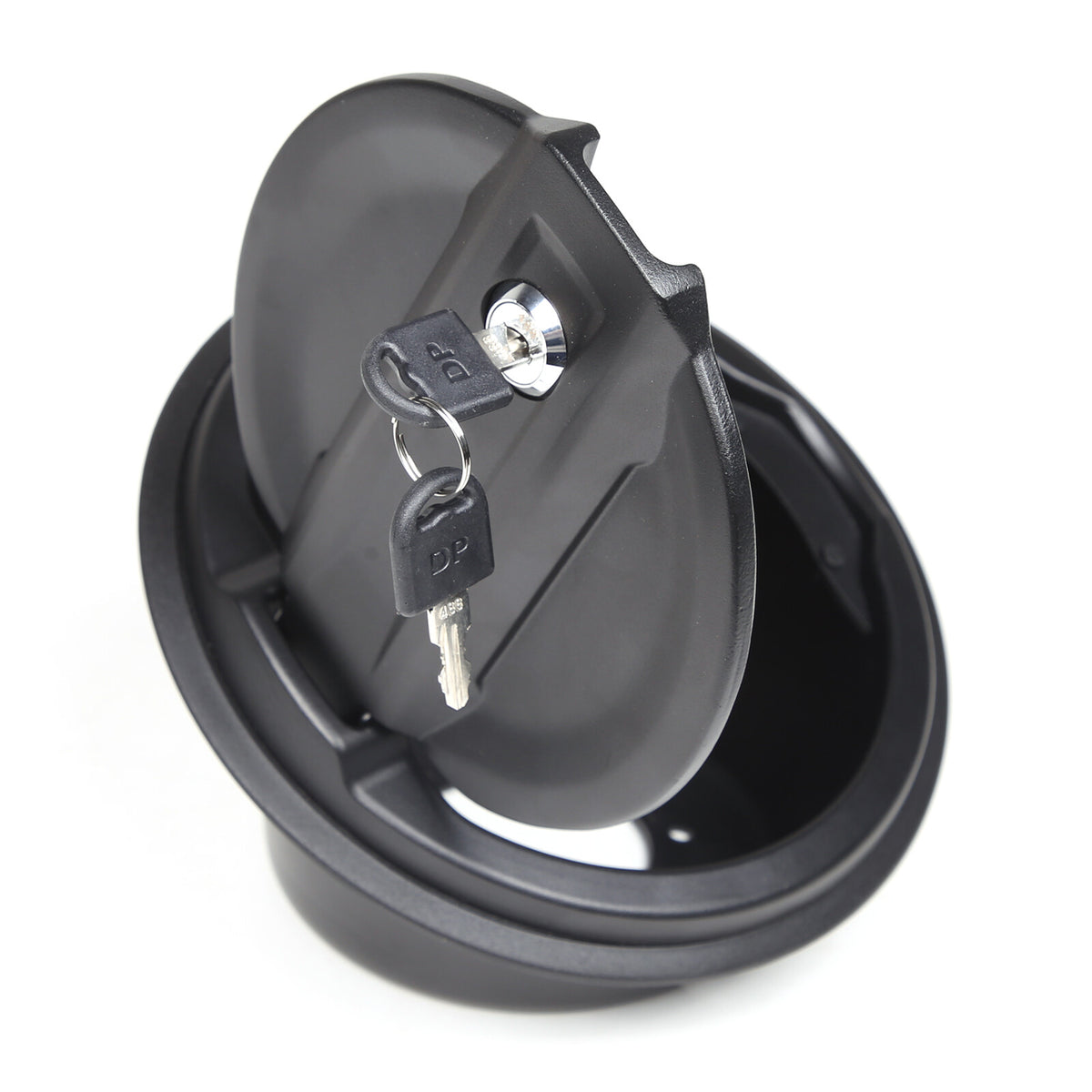 Locking Fuel Door Black Gas Tank Cap Cover Lock Key For Hummer H2 2003-2009 14