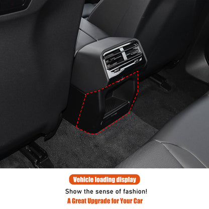 Carbon ABS Interior Rear Air Vent Anti-Kick Panel Trim For BMW 5 Series G60 24+ 18