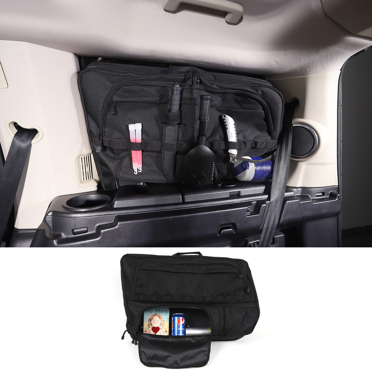 Car Trunk Right Side Window Storage Bag Tool Bag For LR Discovery 4 2010-2016 1