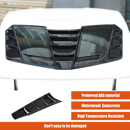 Piano Black Rear Split Window Applique Louver Trim For Corvette C8 Z51 2020+ 13