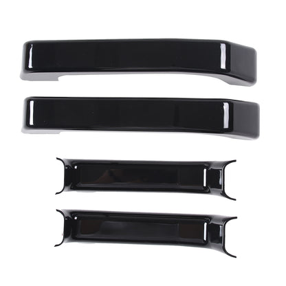 Black Hood Deck Vent Panel Handle Covers Trim W/ Handles For 03-09 Hummer H2 16
