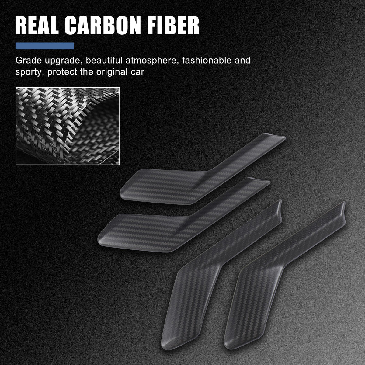 Matte Real Carbon Fiber Inner Door Handle Cover Trim For BMW 5 Series G60 2024+ 11