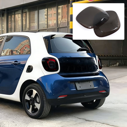Smoked Black ABS Tail Light Smoke Housing Cover Trim For Benz Smart Fortwo 16-19 1