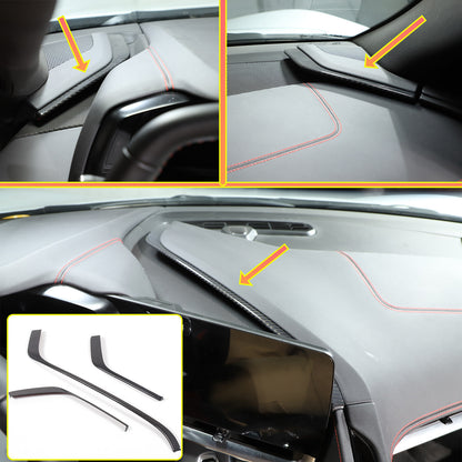 Real Dry Carbon Fiber Full Interior Center Set Trim Kit For Corvette C8 20-25 US - Styles 31-35 25