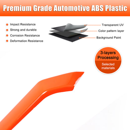 Orange ABS Interior Inner Door Panel Trim Strip For Toyota Tacoma 2024+ 19