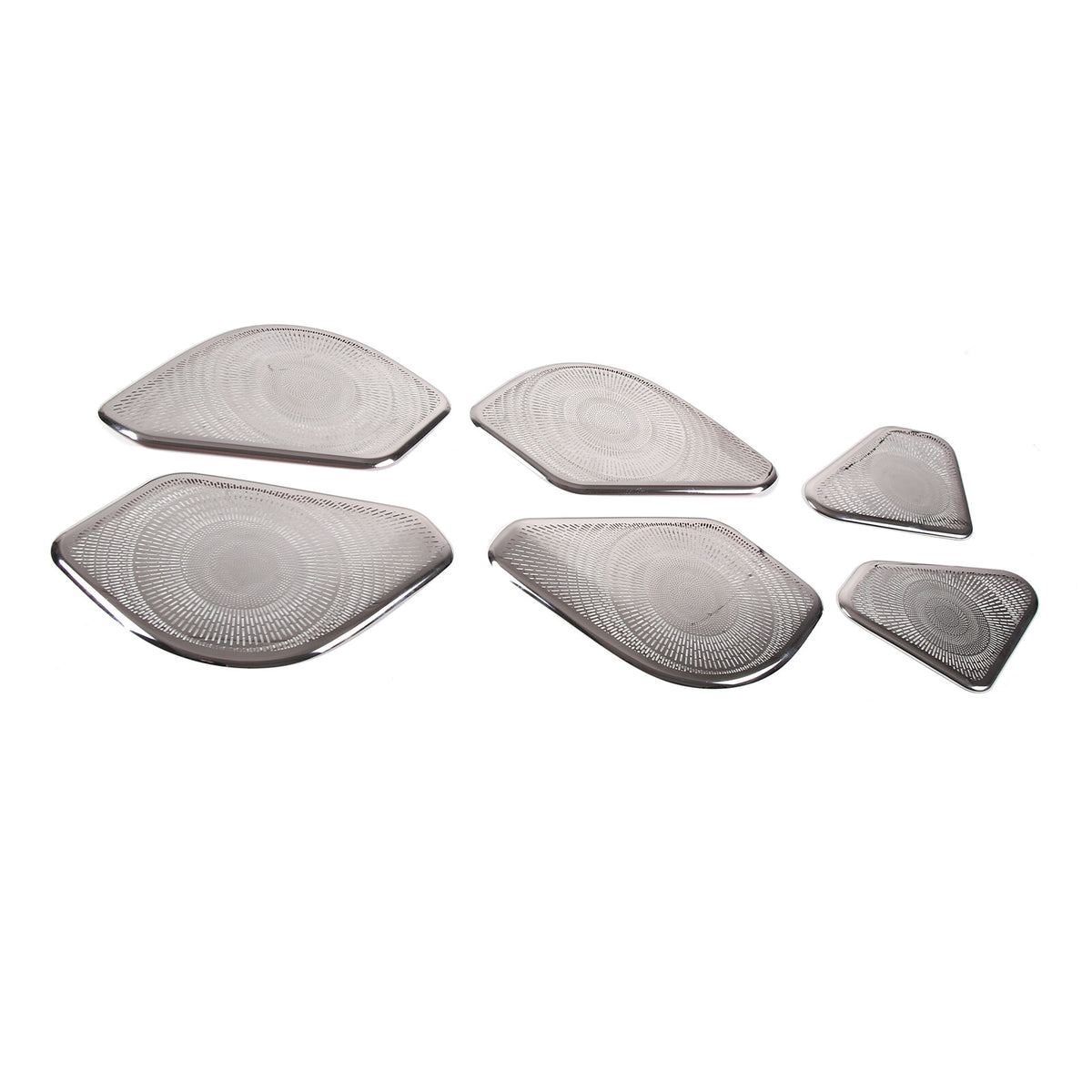 6PCS Silver Steel Inner Door Speaker Cover For Land Rover Range Rover 2023+ 9
