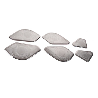 6PCS Silver Steel Inner Door Speaker Cover For Land Rover Range Rover 2023+ 9