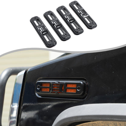 Glossy Piano Black Front Bumper Exterior Trim Cover Set For Hummer H2 2003-2009 - Styles 1-5 4