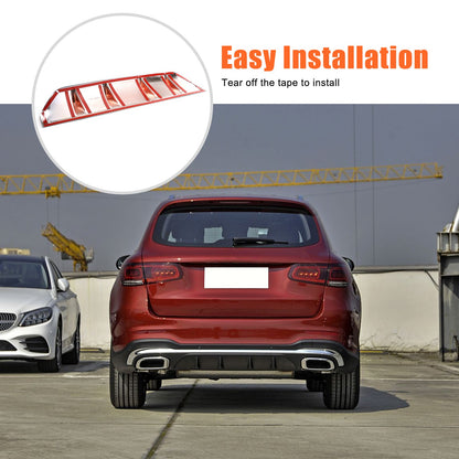 Glossy Silver ABS Rear Bumper Skid Plate For Mercedes-Benz GLC X253 2020-2021 21