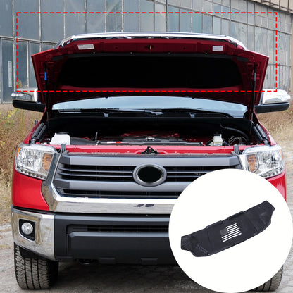 PU Leather Car Bonnet Hood Bra Wind & Bug Deflectors For Toyota Tundra 2007-21 11