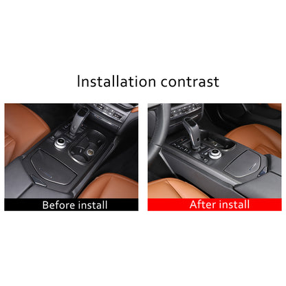 Matte Real Carbon Fiber Center Console Cover Trim For Maserati Ghibli 2017-2023 16