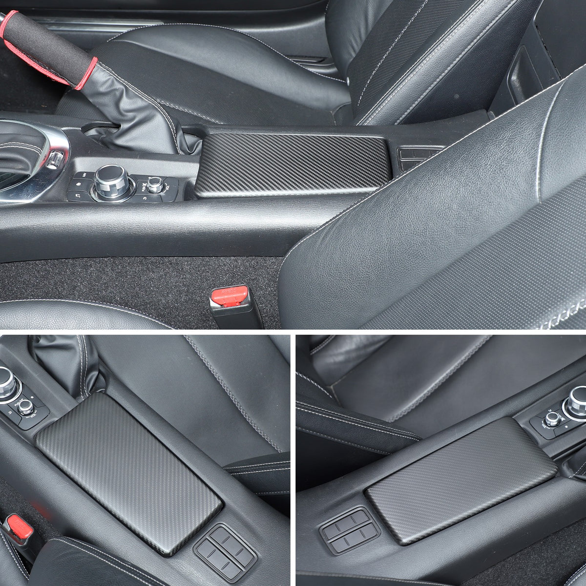Matte Real Dry Carbon Fiber Interior Full Trim For Mazda MX-5 Miata 2016-2026 43