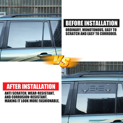 Rear Window Louver Air Vent Trim (Heater Version) For Toyota Prado 2003-2023 7
