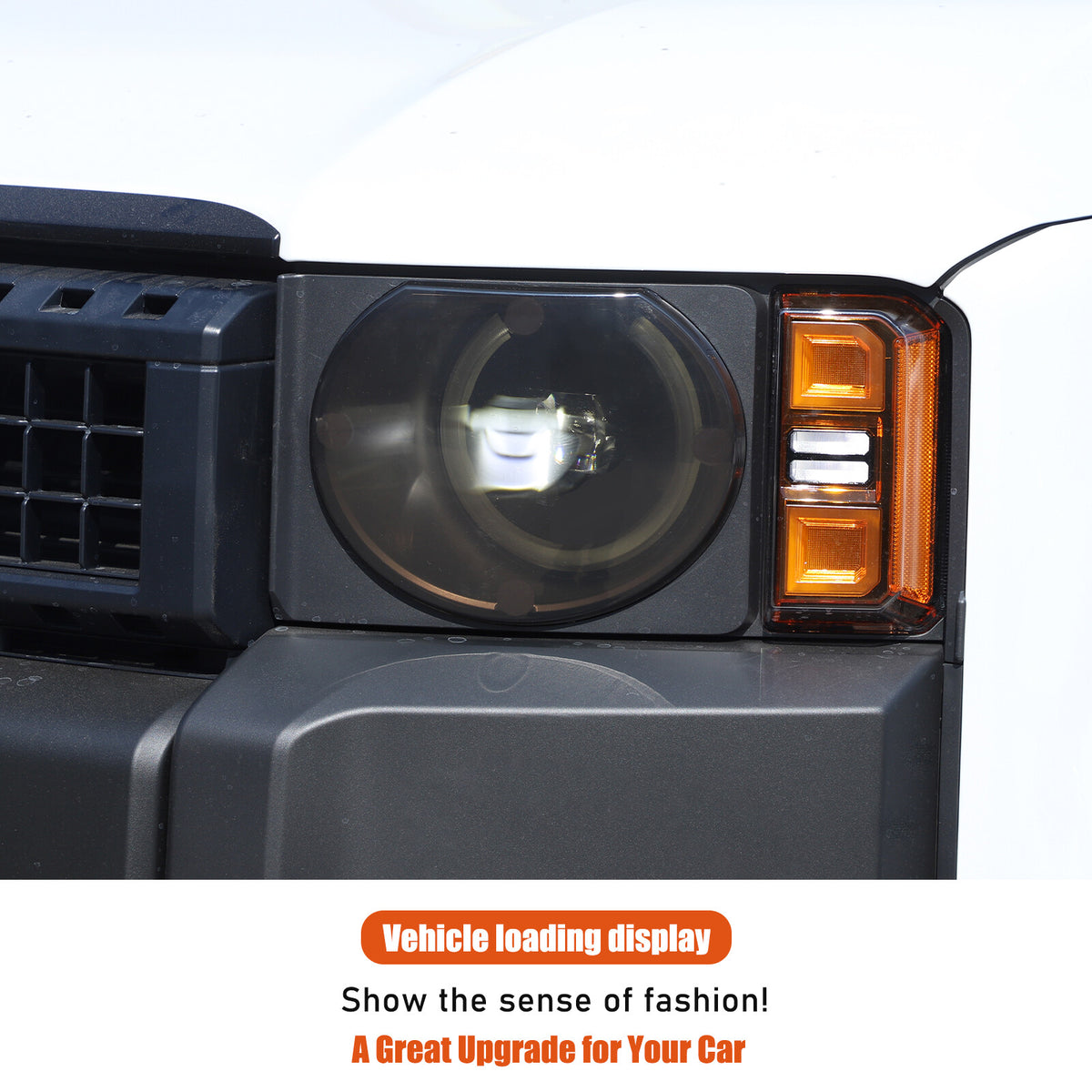 Black Smoked Front Headlight Lens Cover For Toyota Land Cruiser LC250 24+ US 21