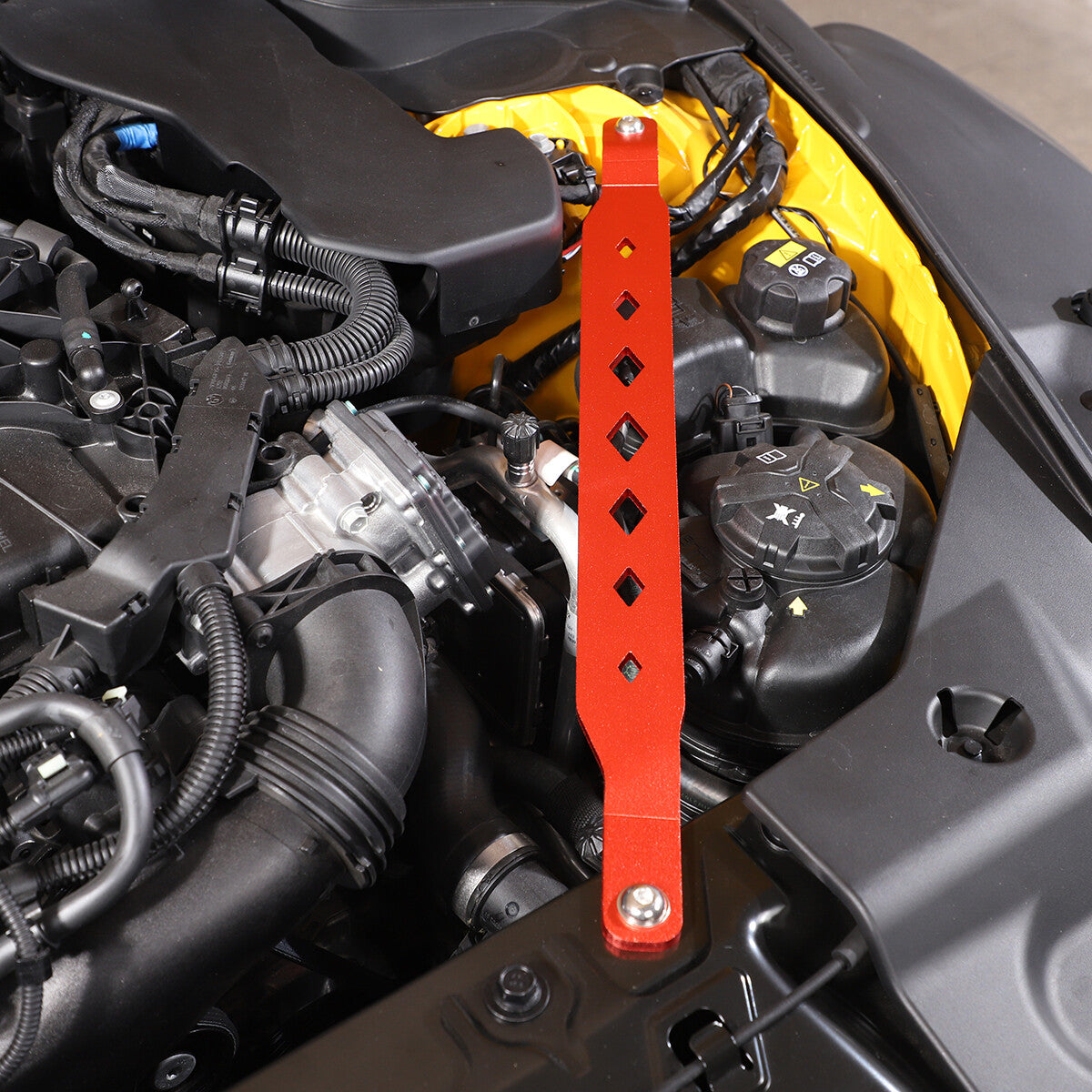 Red Alloy Front Power Brace Strut Tower Bar for Toyota Supra GR A90 19-24 US 4