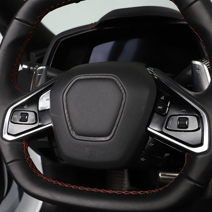Matte Real Dry Carbon Fiber Interior Decor Trim Cover For Corvette C8 2020+ 55