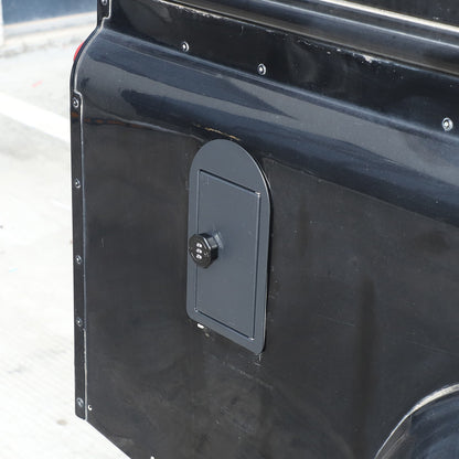 Carbon Steel Fuel Tank Cap Anti-Theft Lock Trim For LR Defender L663 04-18 US 16