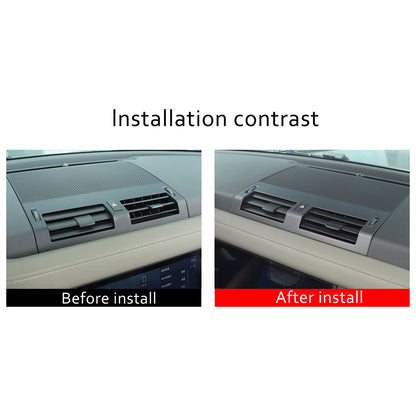 Matte Real Carbon Fiber Center Console Air Vent Trim For LR Defender 20-24 US 20