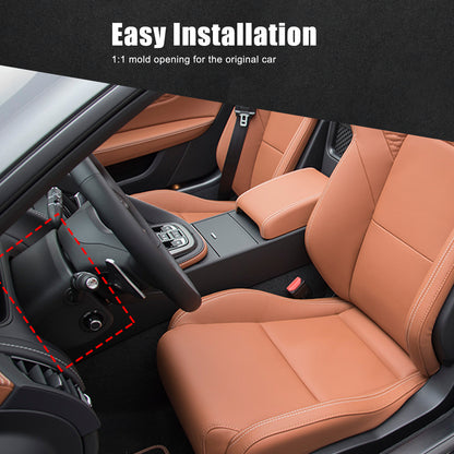 Forged Carbon fiber Steering Wheel Base Trim Cover For Jaguar F-TYPE 2013-2024 19
