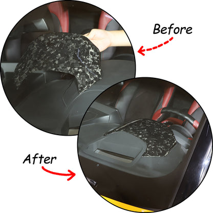 Forged Real Carbon Fiber Instrument Upper Trim Cover For Toyota Supra A90 2019+ 5