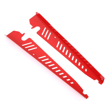 Red Alloy Engine Bay Side Reinforcement Plate Trim For Subaru WRX VA 2015-2021 6