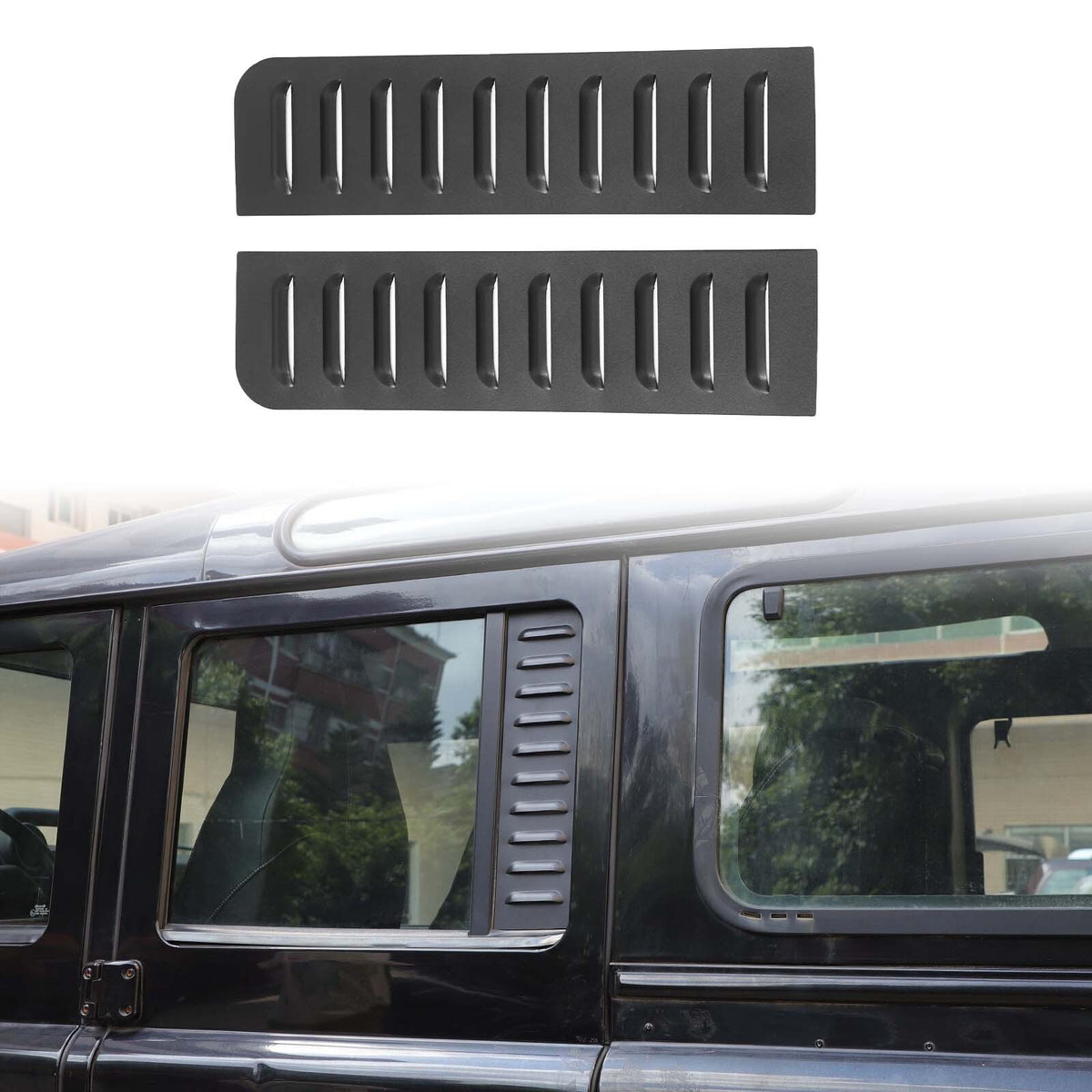 Alloy Rear Door Window Pillar Post Cover Trim For Land Rover Defender L316 04-18 18