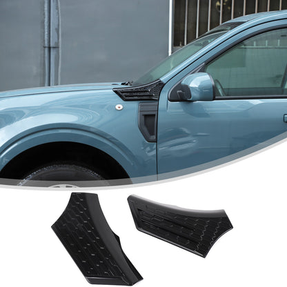 Piano Black ABS Side Fender Upper Panel Trim Cover For Ford Maverick 2022+ 19