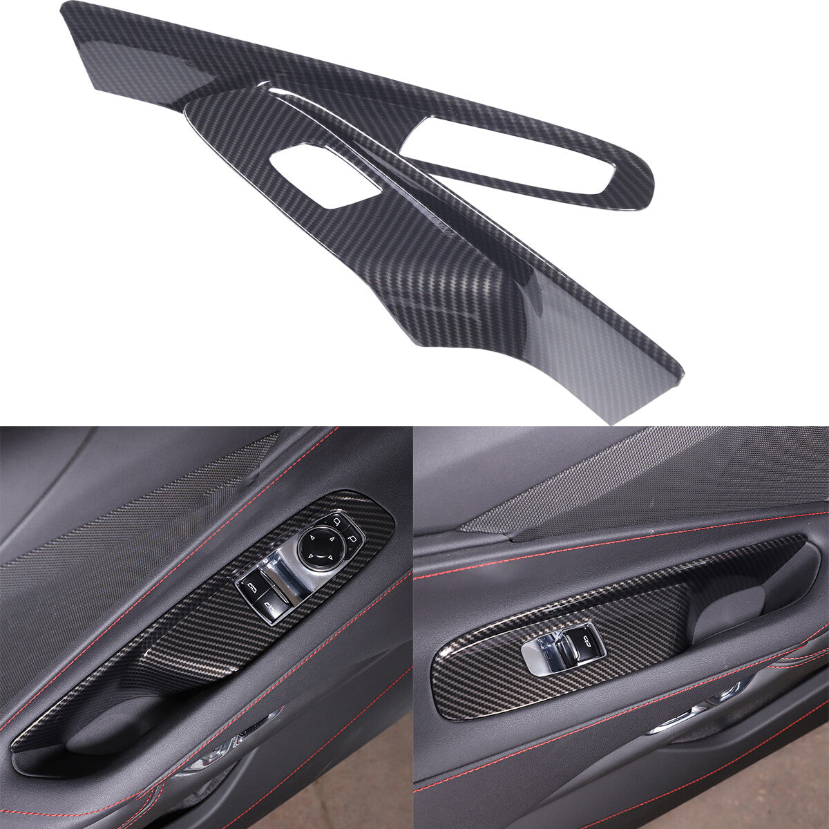Carbon Fiber ABS Interior Full Decor Cover Trim Kit For Corvette C8 2020-2025 - Styles 1-5 7