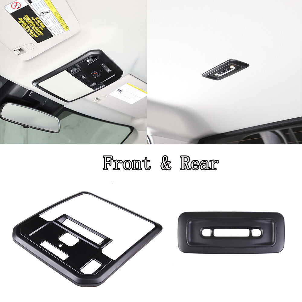 Matte Black Roof Reading Light Control Panel cover trim For Toyota Tundra 2022 1