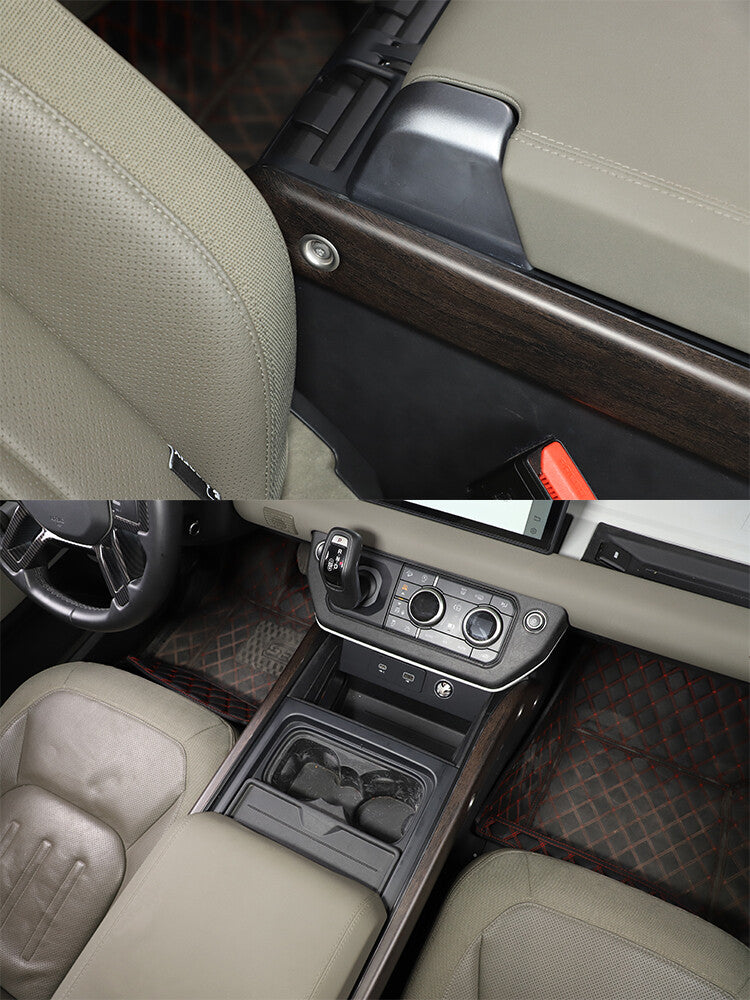 Replace ABS Oak Grain Center Console Gear Side Trim For LR Defender 2020-24 10