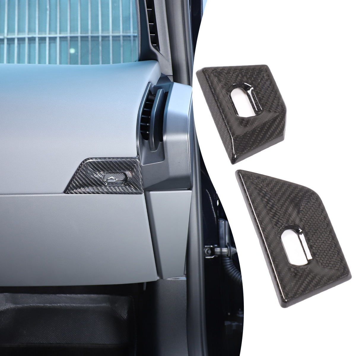 Real Carbon Fiber Dash Side Air Vent Adjustment Trim For BMW X3 G45 2025+ 10