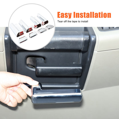 Silver ABS Interior Inner Door Handle Trim For Hummer H2 2003-2007 18