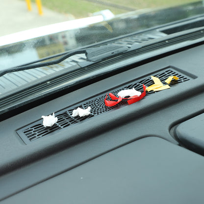 Stainless Steel Black Dashboard Air Vent Outlet Cover Trim For Hummer H2 2003-07 7